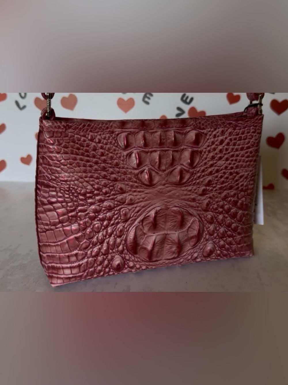 Brahmin Lorelei Pink assorted NWT Rich Beautiful Rose color  - HTF PRICE FIRM - Picture 6 of 11